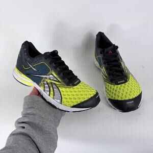 Reebok One Taikan Racer Running Sneakers Women's 7 Black Green Lace-Up Low Top